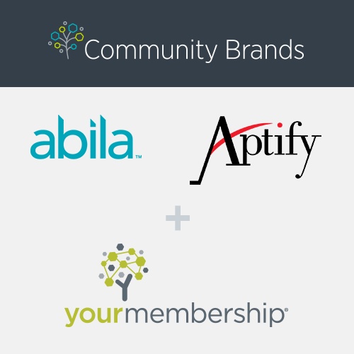Besides an amalgamation of Abila, Aptify, and YourMembership, what is Community Brands?