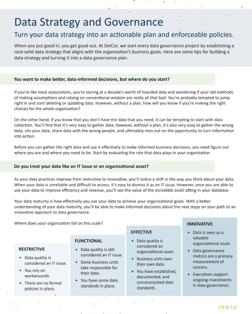 Data Strategy and Governance - DelCor